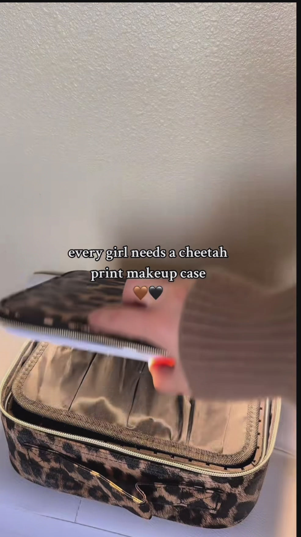 LED Lighted Makeup Bag with Mirror